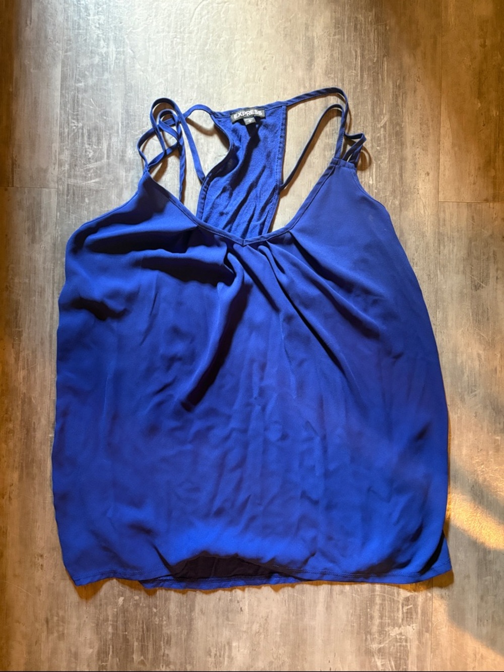 Express Cobalt Blue Double-Strap Camisole